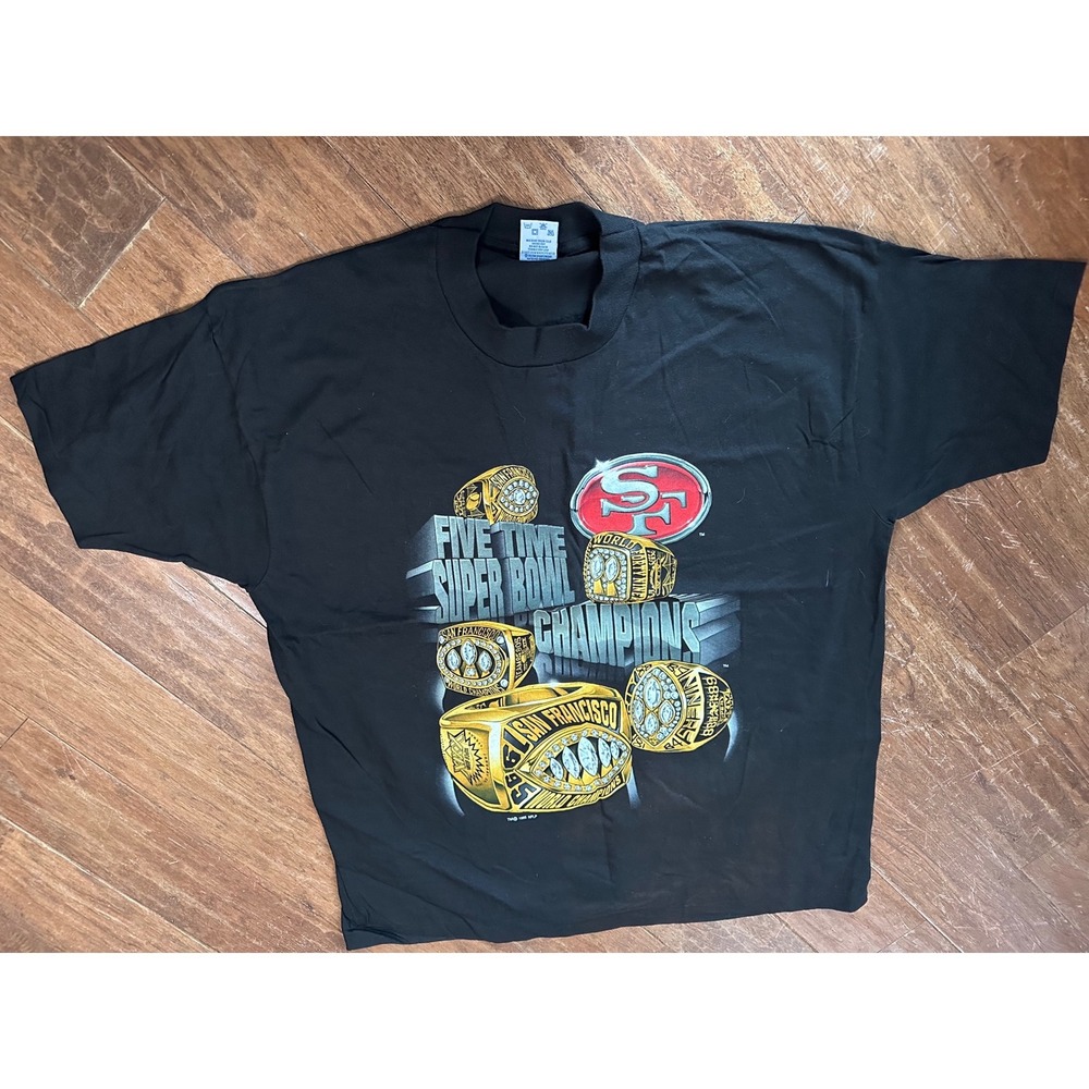 Vintage Salem Sportswear San Francisco‎ 49ers 5 Time Super Bowl oversized XLXL